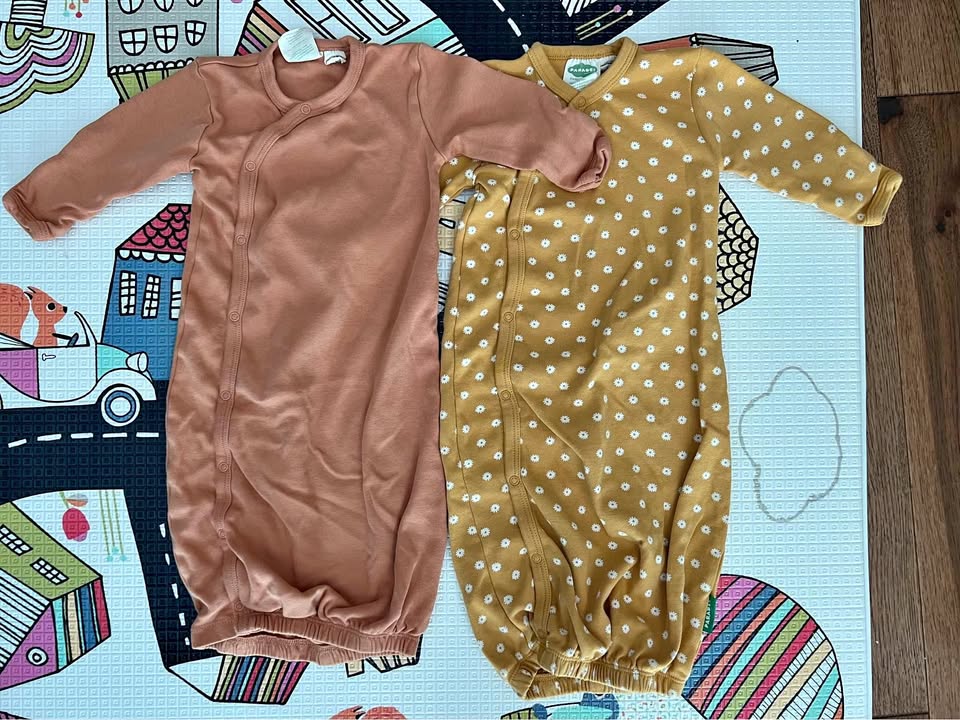 Parade Organics Kimono Sleep Gowns 3-6 Months EUC