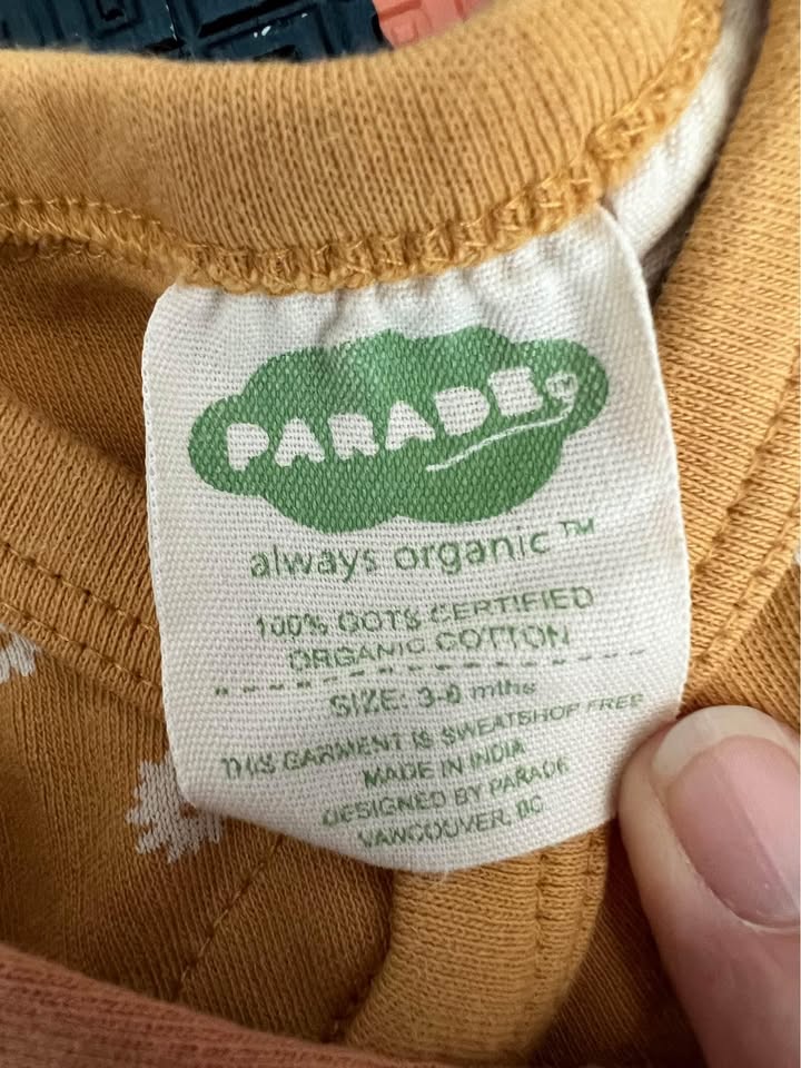 Parade Organics Kimono Sleep Gowns 3-6 Months EUC - photo 2