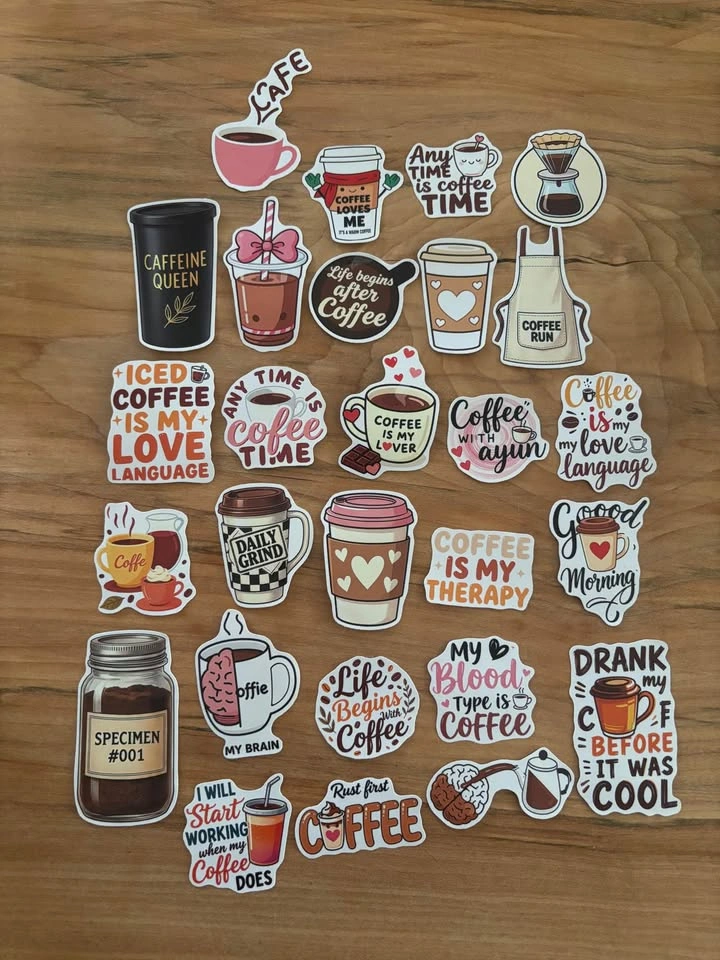 Coffee Lovers Stickers 10 for $5 - photo 2