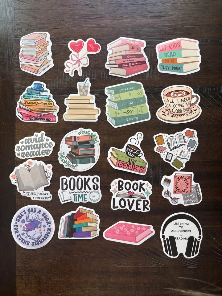 Bookish Stickers 10 for $5