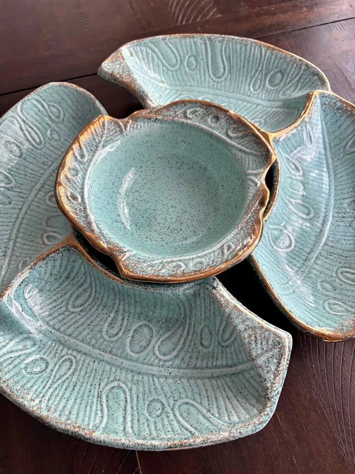 Mid century pottery serving bowls