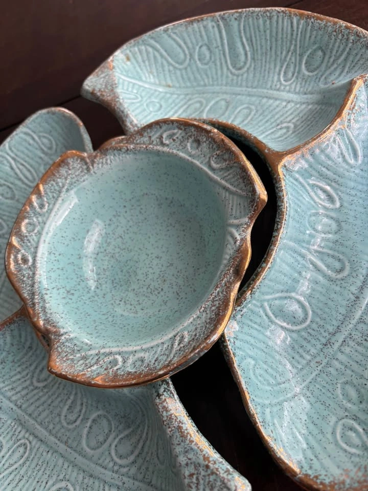 Mid century pottery serving bowls - photo 2
