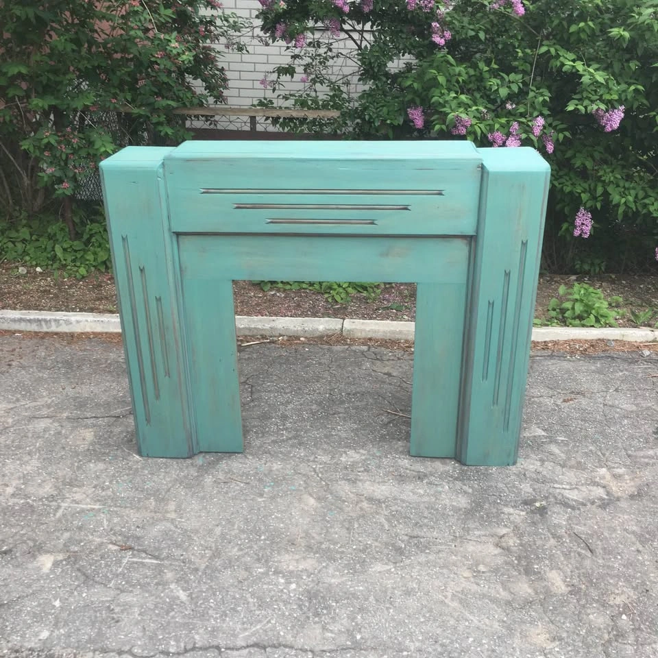 Dark Turquoise Mantle/Twin size Headboard