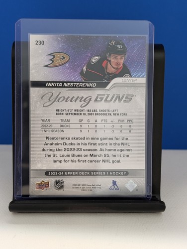 Nikita Nesterenko 2023-24 UD Young Guns Outburst Silver #230 - photo 2