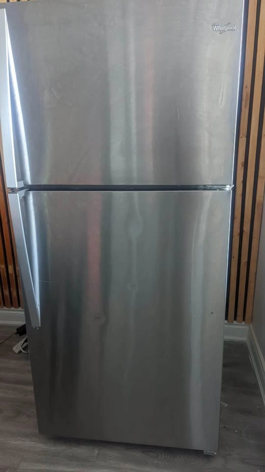 Whirlpool 30" Wide Stainless Steel Fridge