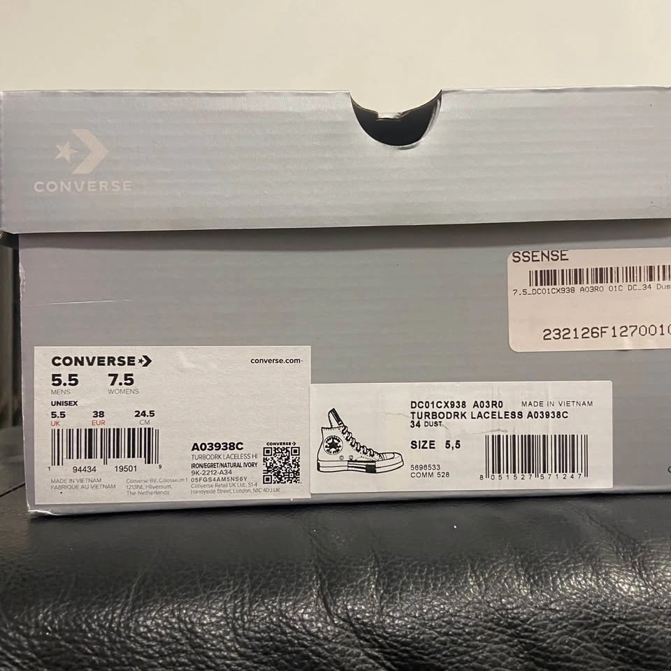 Converse x Rick Owens TURBODRK Chuck 70 Laceless Grey - photo 5