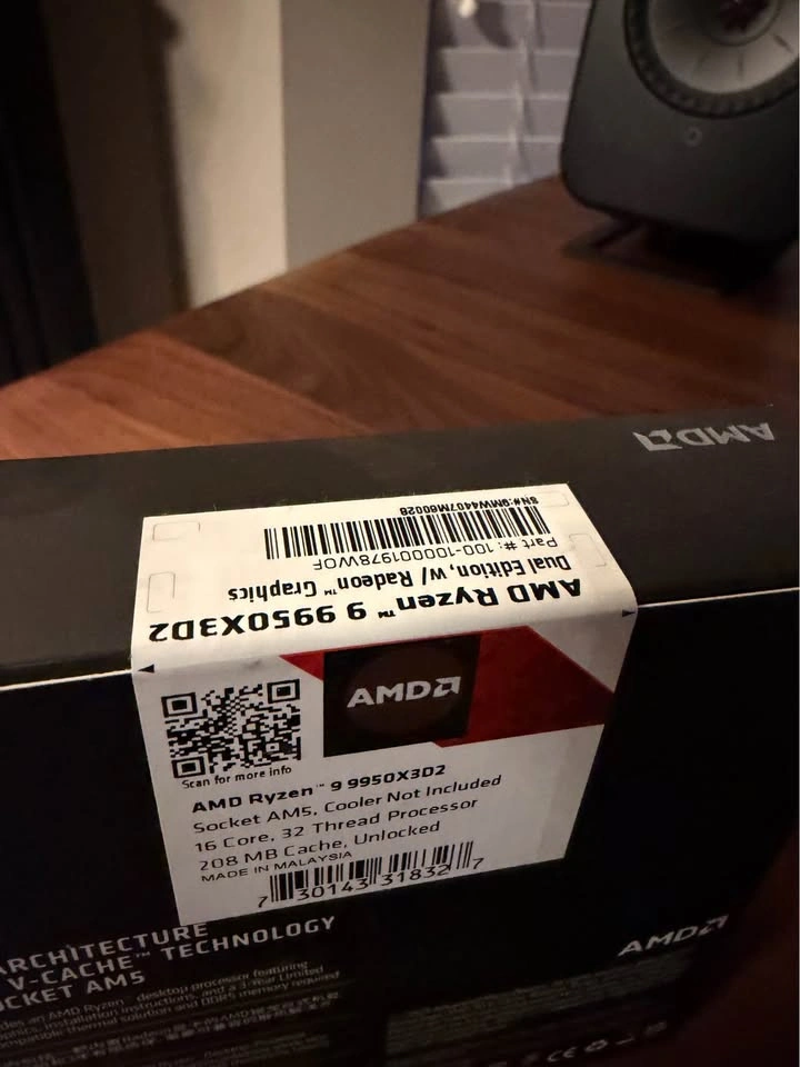 BNIB Factory Sealed – AMD Ryzen 9 9950X3D2 CPU (16-Core) - photo 3