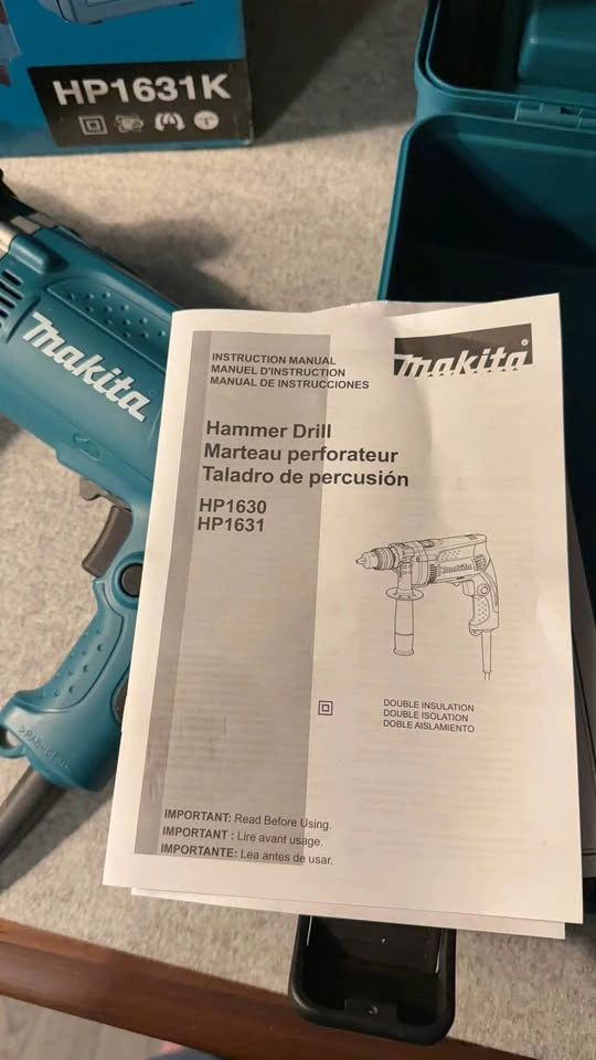 Makita HP1631K 710W Corded Hammer Drill Kit - photo 4