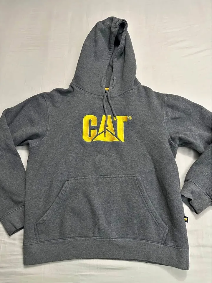 Caterpilar Heavyweight Pullover Hoodie Mens Size Medium $30 thumbnail