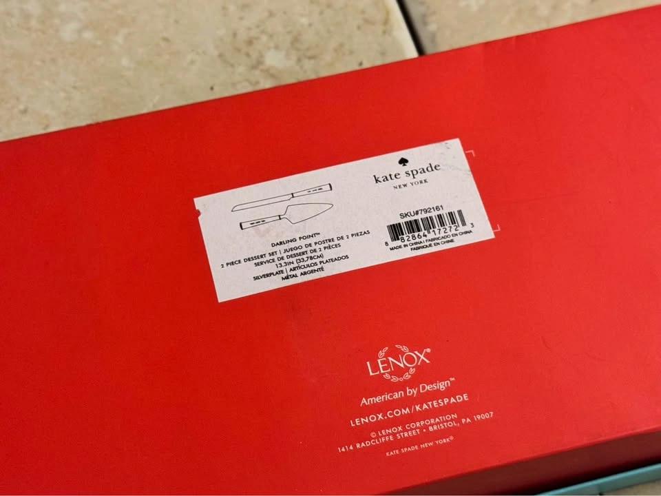 NEW Kate Spade New York Darling Point 2-Piece Dessert Set - photo 3