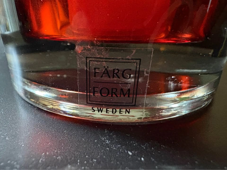 FÄRG & FORM Sweden Amber Glass Votive Candle Holder - photo 2