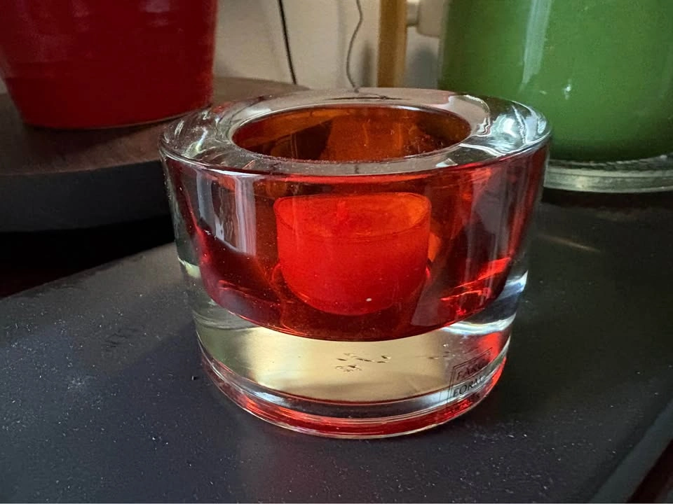 FÄRG & FORM Sweden Amber Glass Votive Candle Holder - photo 3