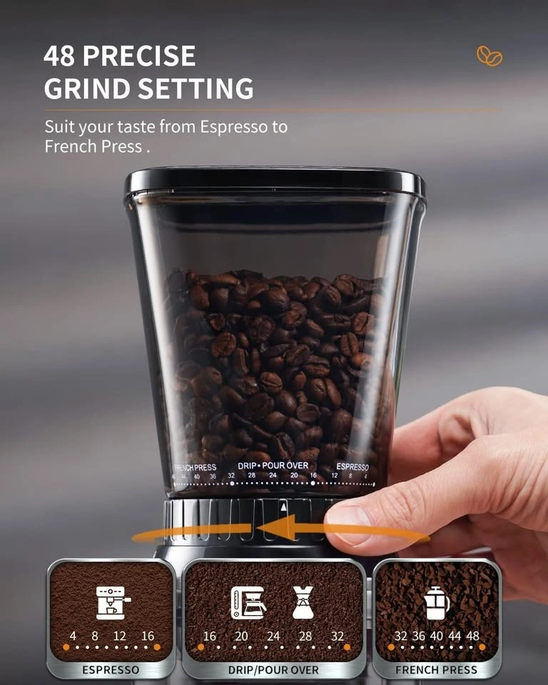 SHARDOR Anti-Static Conical Burr Coffee Grinder CG-203S - photo 5