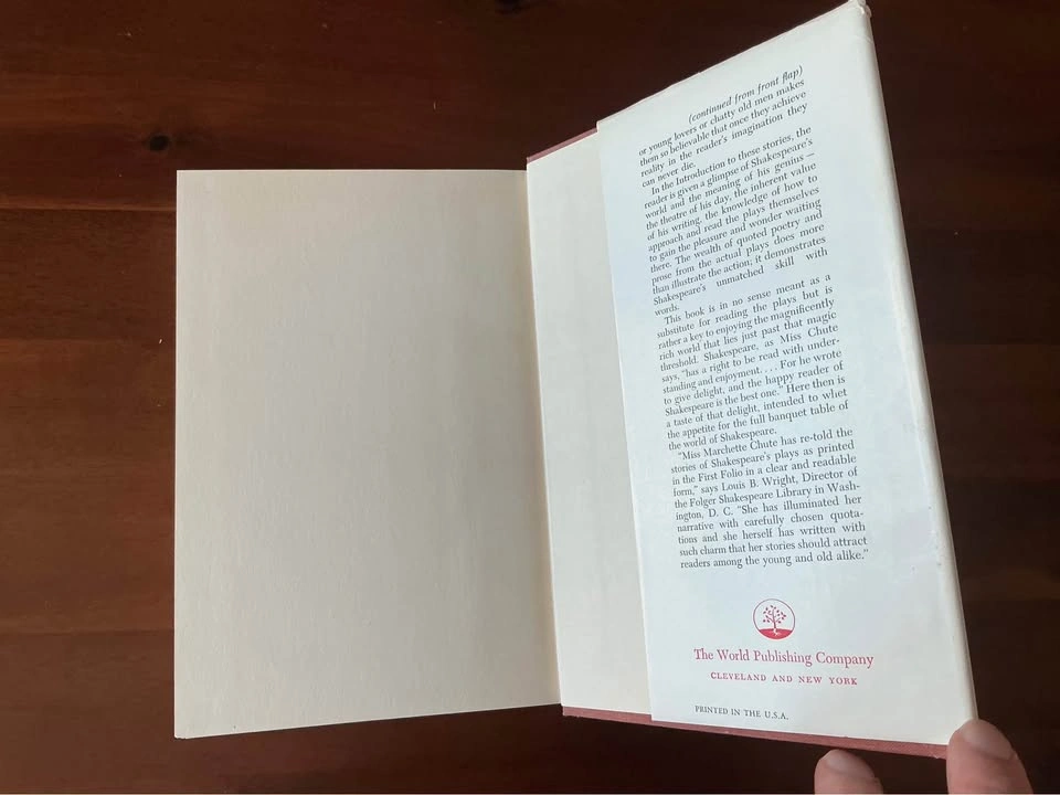 Vintage 1956 Stories from Shakespeare Book with Dust Jacket - photo 4