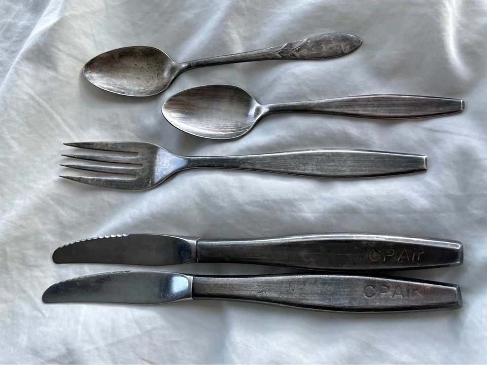 Vintage CP Air & Canadian Pacific Airlines Flatware Set