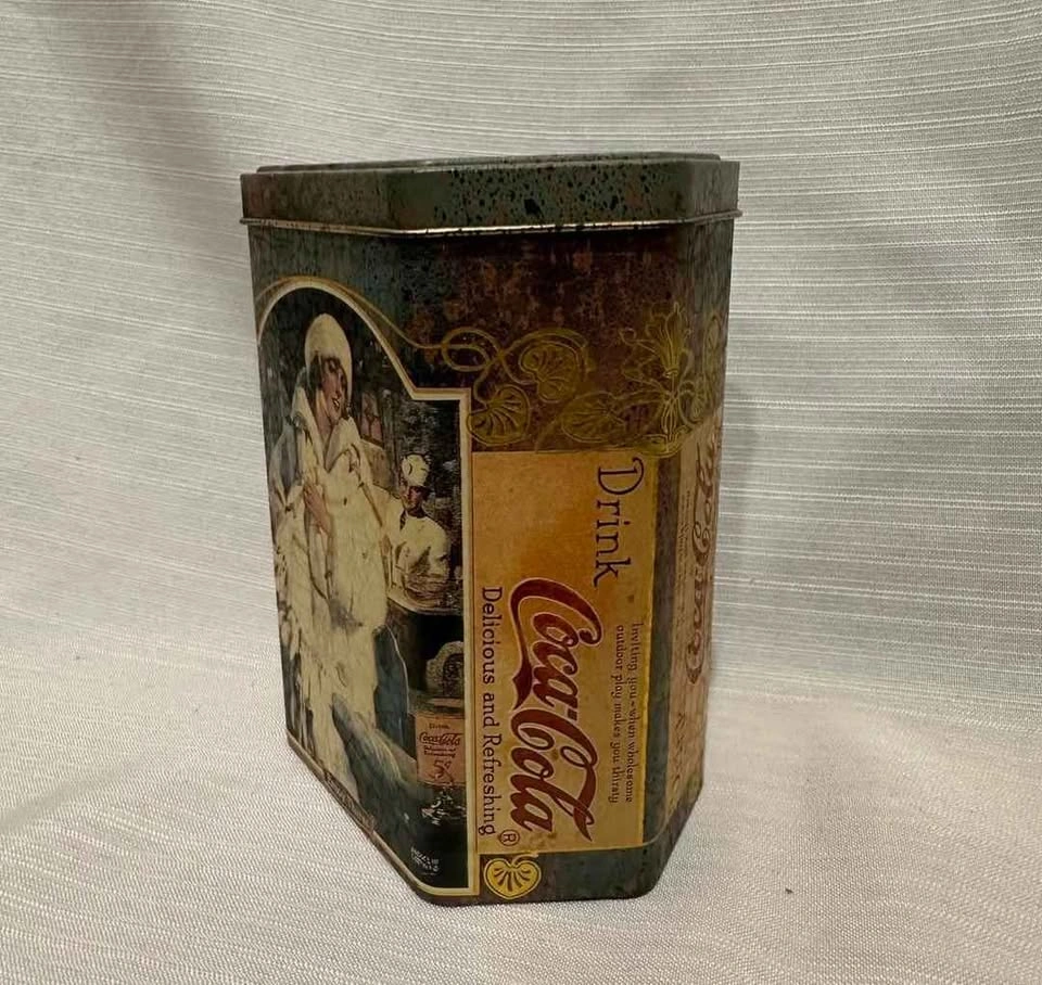 Vintage 1991 Coca-Cola Hexagonal Tin - photo 4