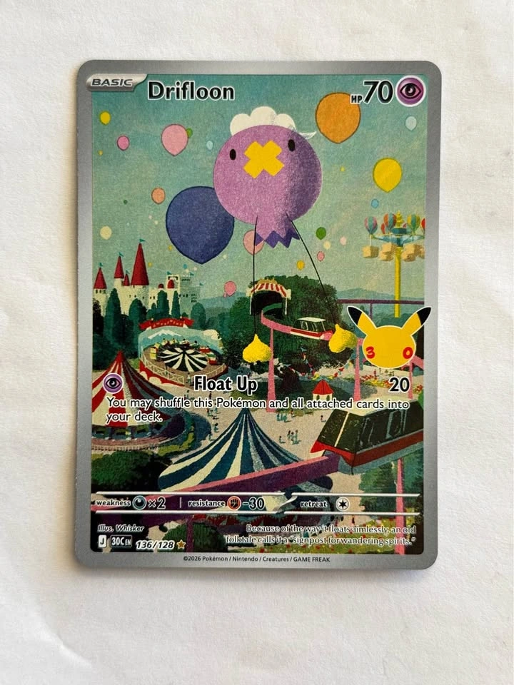 Drifloon - 136/128 - ME: 30th Celebration (30C) Pokemon