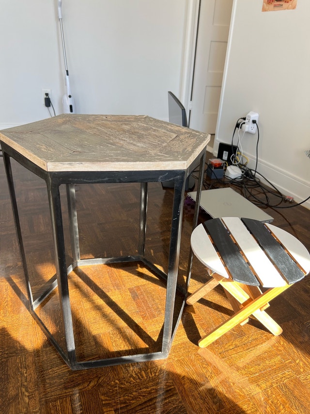 Hexagonal Side Table - photo 2