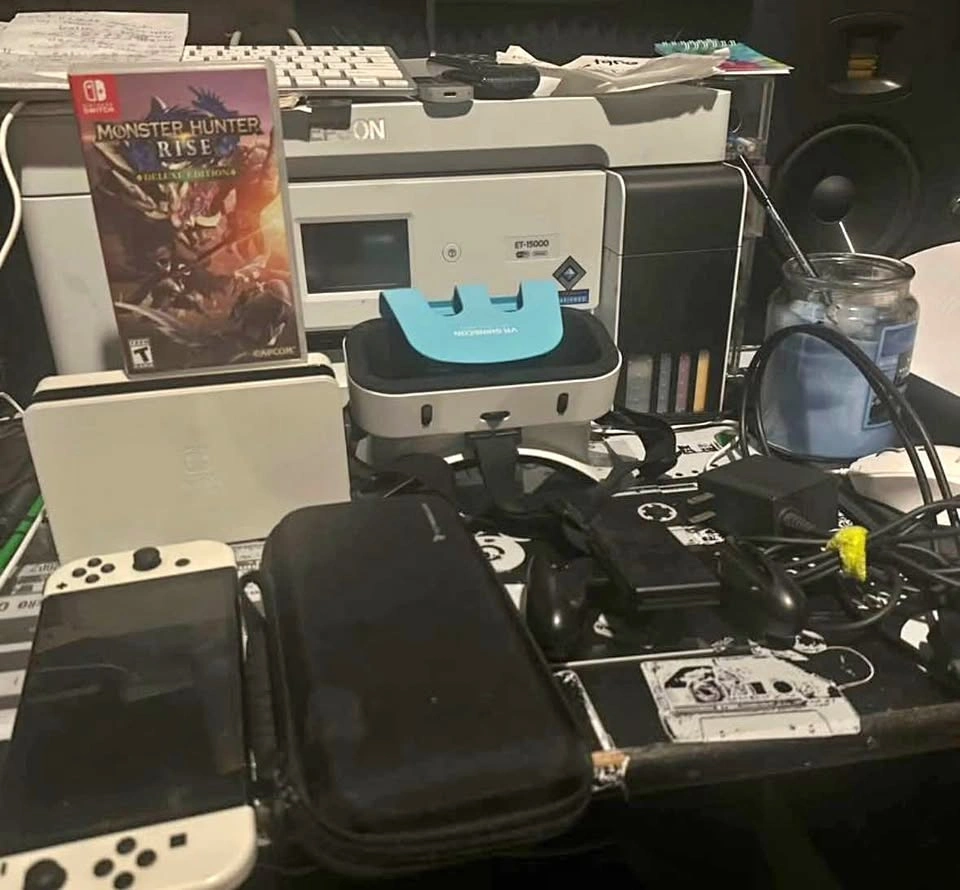 Nintendo Switch Bundle with Game, Case, VR Visors, and Dock