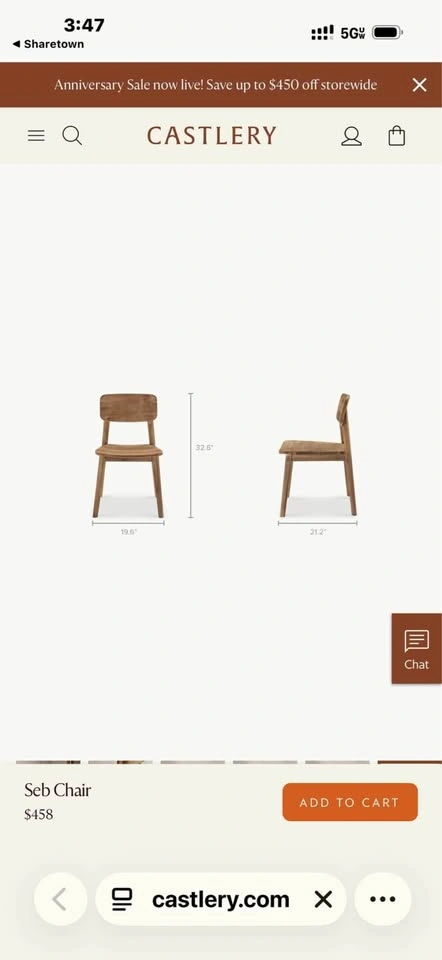 Castlery Seb Dining Chair, Wood (Set of 2) - 2 Sets Available - photo 4