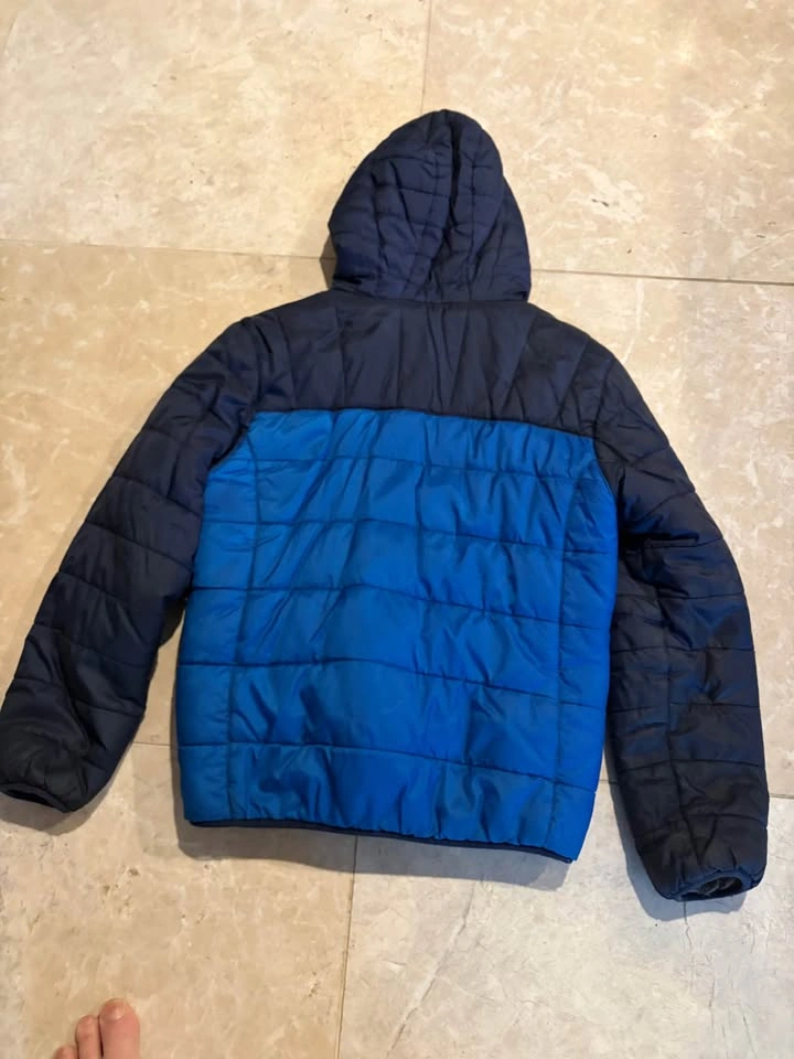 Kids XL Eddie Bauer Reversible Hooded Puffer Jacket Blue Navy - photo 2