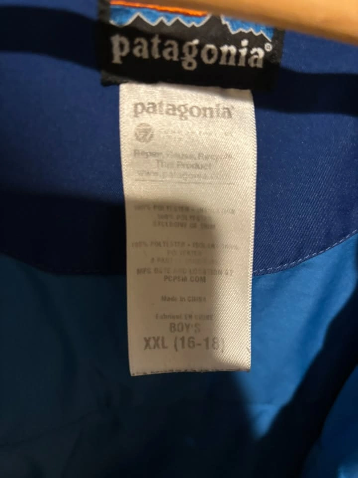Kids Patagonia XXL (16-18) Blue Insulated Winter / Ski Jacket - photo 3