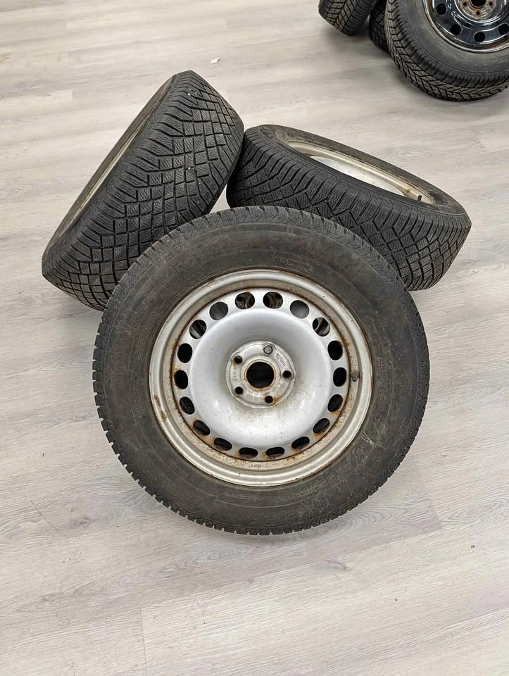 215/65R16 Continental Winter Tires on Rims - 5x112