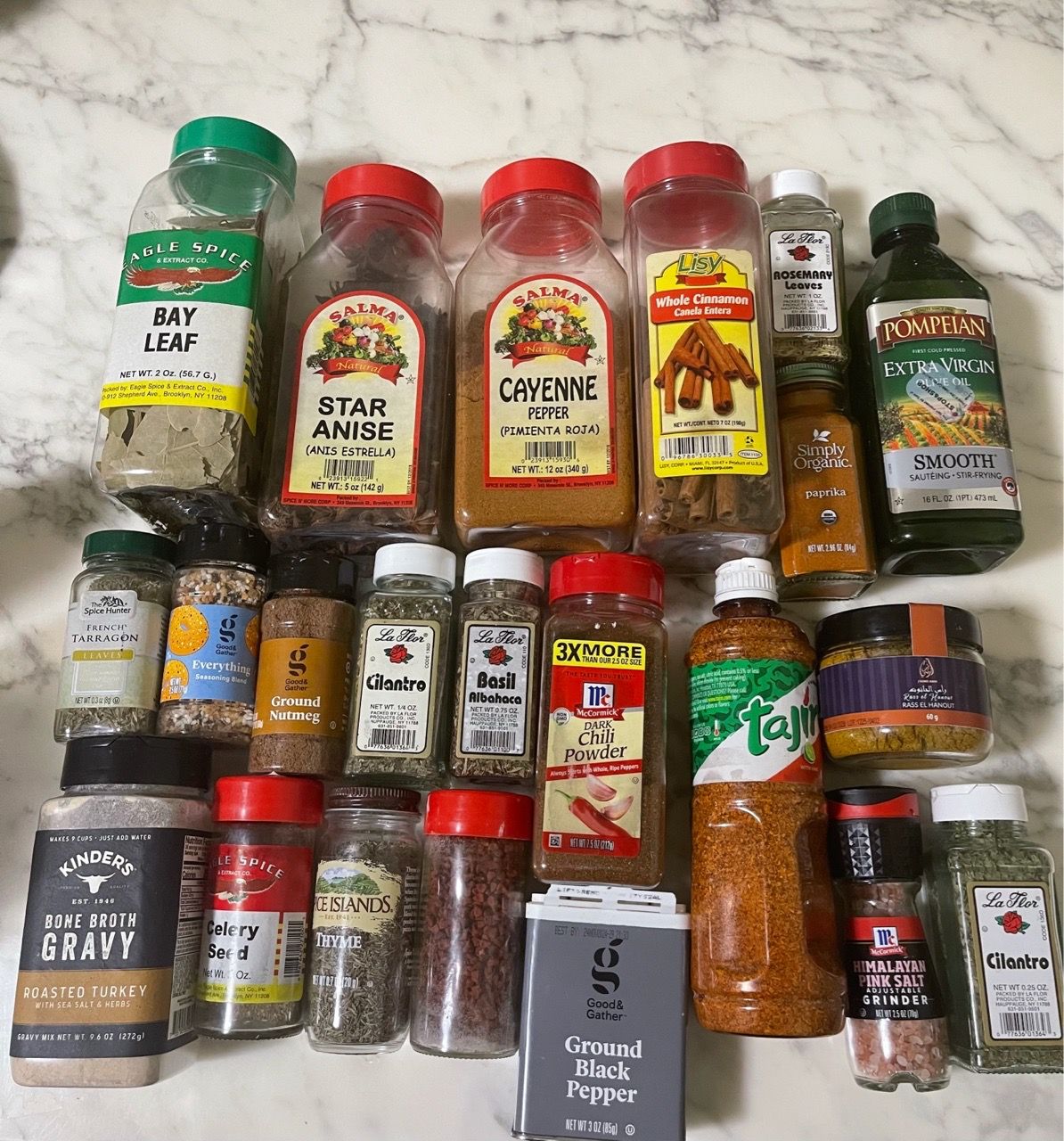 Olive oil & a Lot of Spices