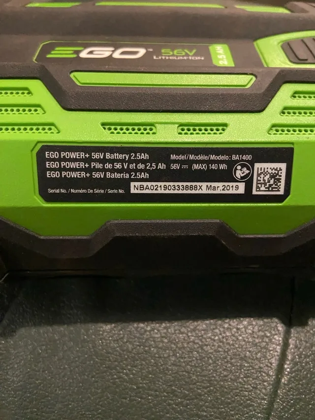 EGO Battery 56V 2.5 AH - photo 5