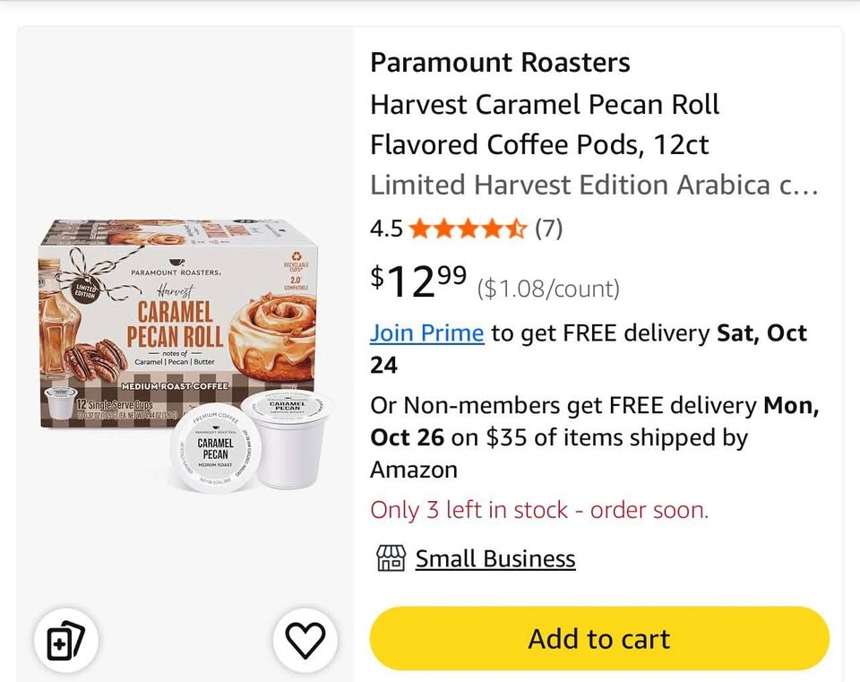 Limited Edition Coffee Pods - Caramel Pecan Roll & Baileys - photo 4