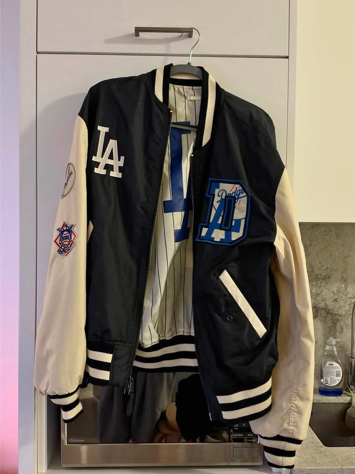 Vintage LA Dodgers Reversible Bomber Jacket