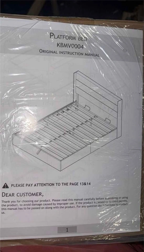 Brand New Full Size Lift Up Hydraulic Storage Bed Grey - photo 5