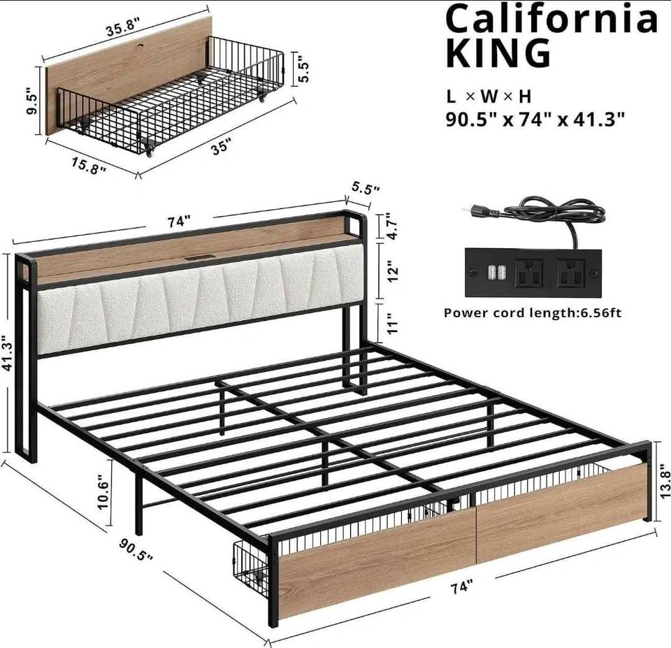Brand New California King Size Bed Frame - photo 2