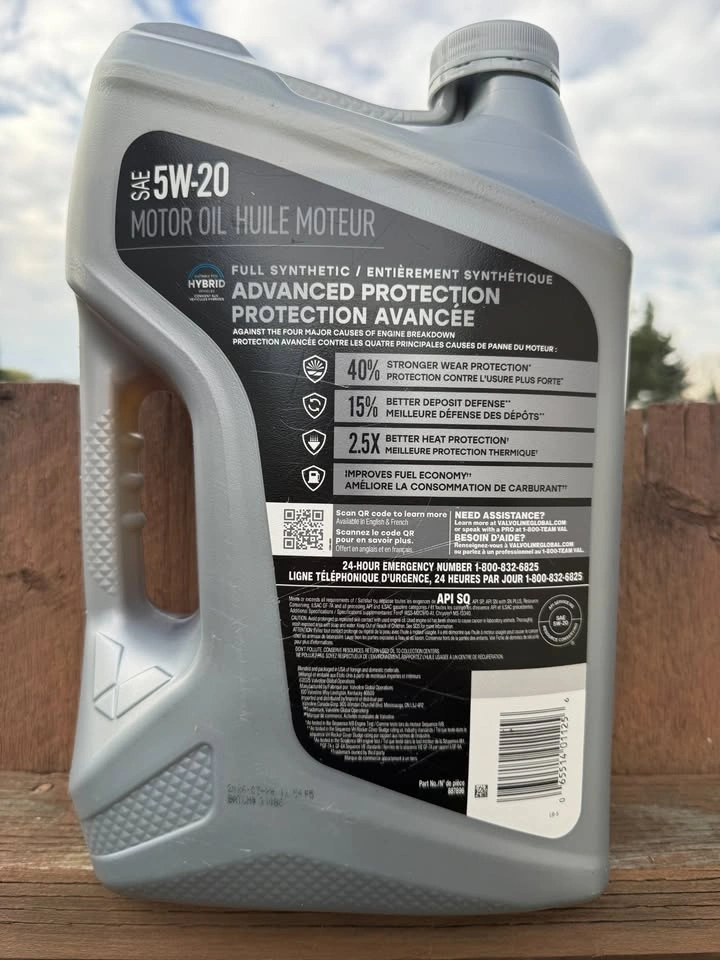 Valvoline Advanced Protection Full Synthetic 5W-20 (5L - photo 2