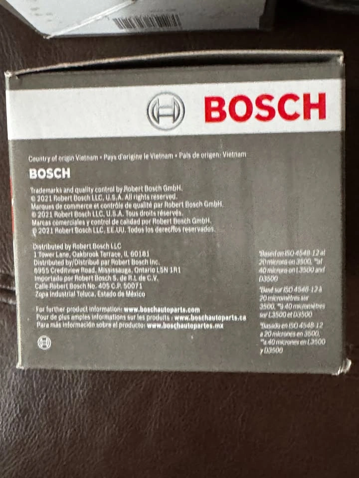 New Bosch 3312 Premium Oil Filters - photo 3