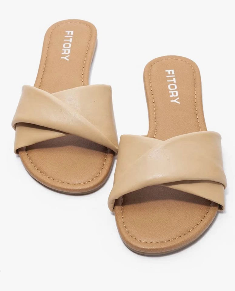 FITORY Women's Flat Slide Sandals - Size 9 - photo 2