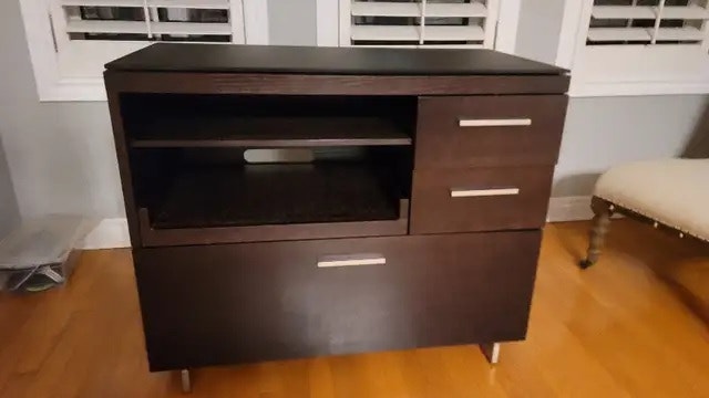 BDi Sequel 20 Multi-function lateral file cabinet in charcoal