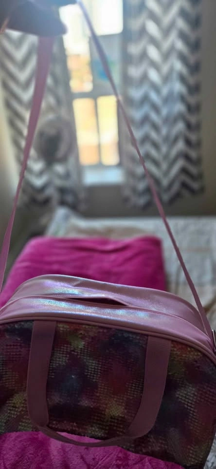 Pink Flip Sequin LOVE Unicorn Duffle Bag for Girls - photo 5