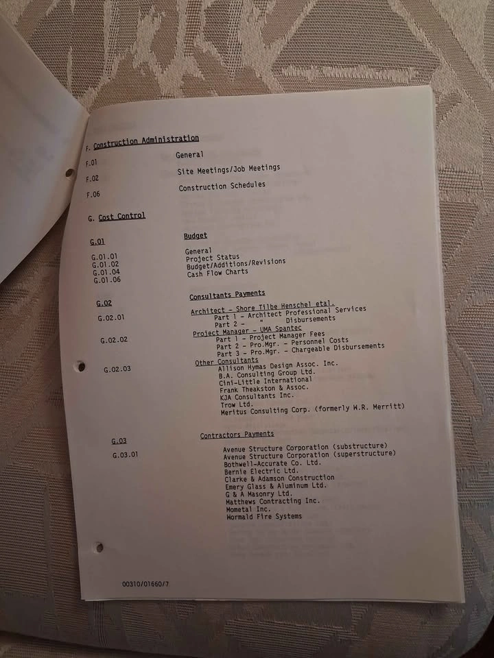 Vintage 1989 Central Library File Plan - Mississauga History Doc - photo 3