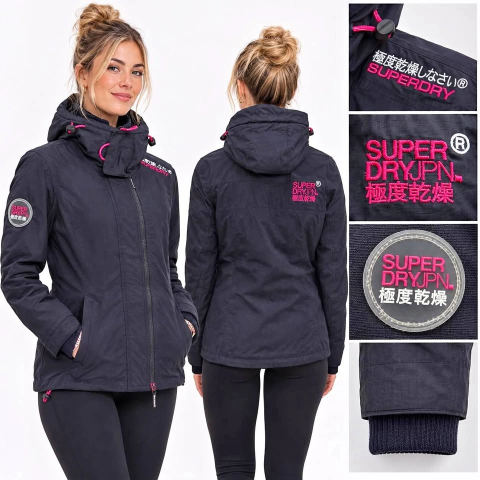 Superdry Original Windcheater Japan Women’s Jacket – Navy & Pink