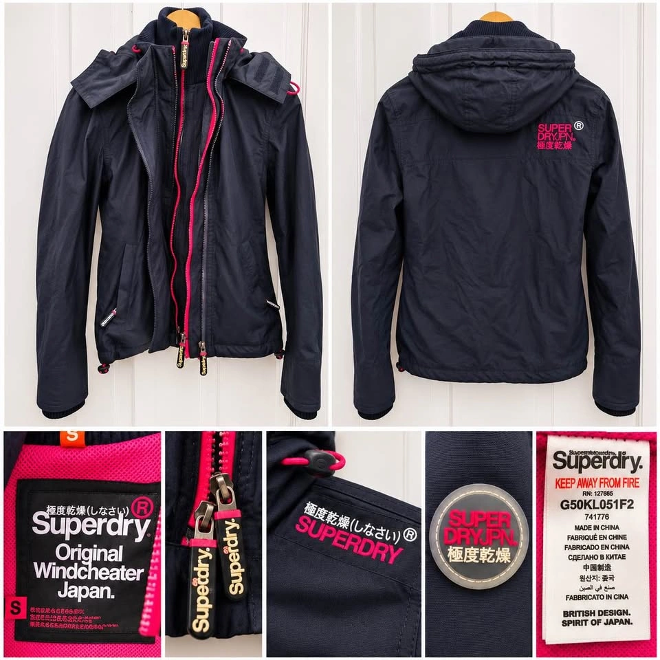 Superdry Original Windcheater Japan Women’s Jacket – Navy & Pink - photo 2