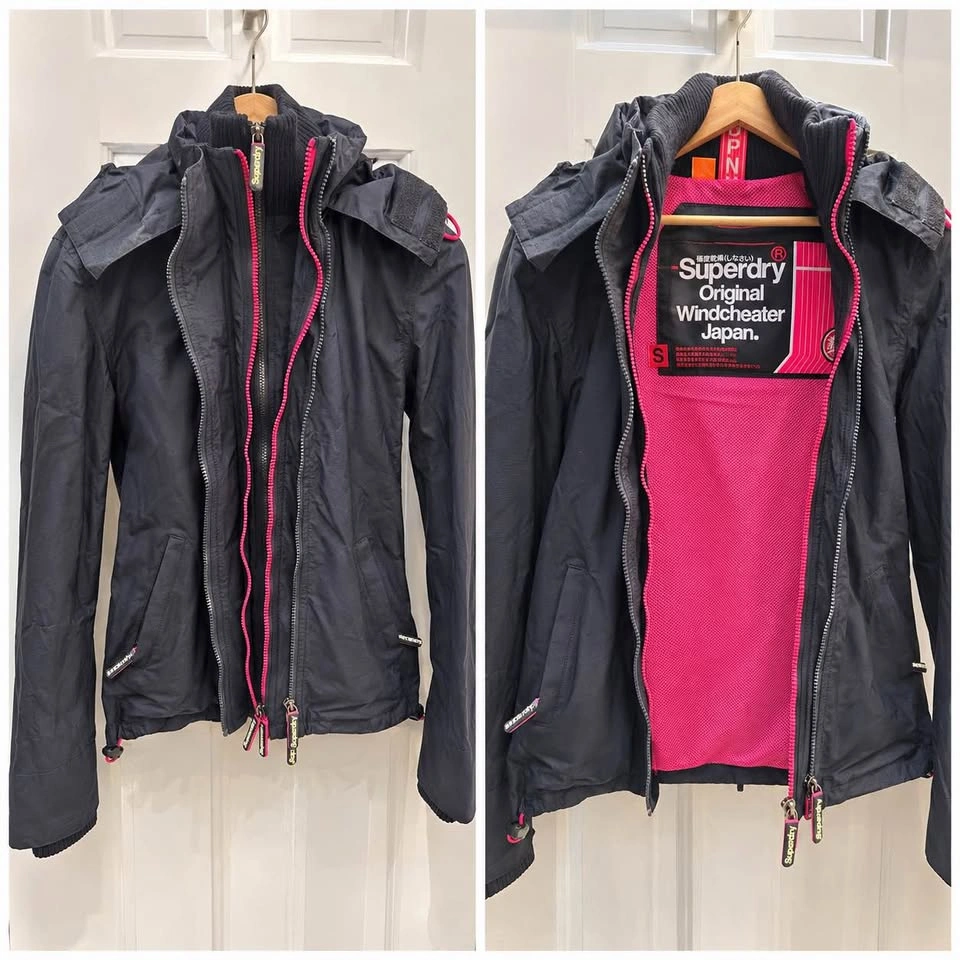 Superdry Original Windcheater Japan Women’s Jacket – Navy & Pink - photo 3