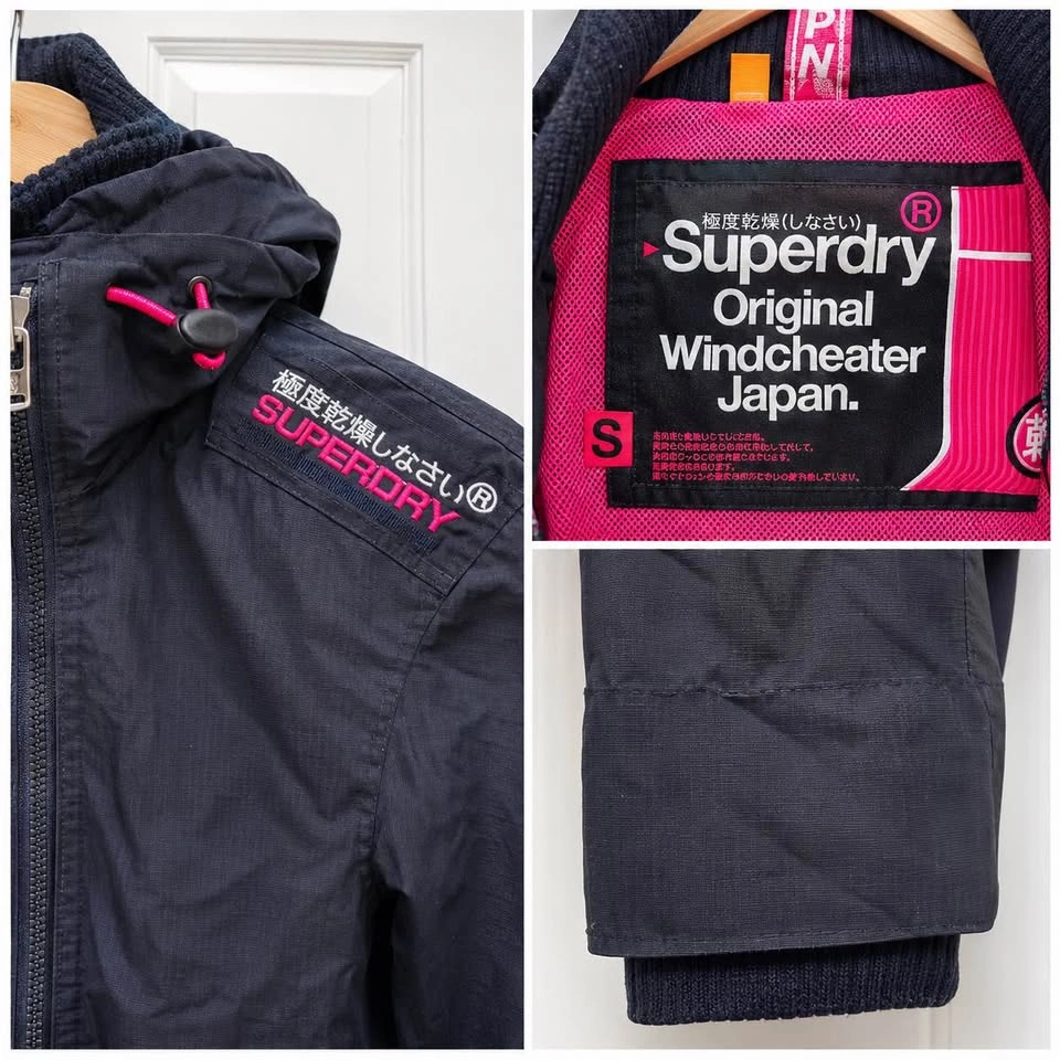 Superdry Original Windcheater Japan Women’s Jacket – Navy & Pink - photo 5