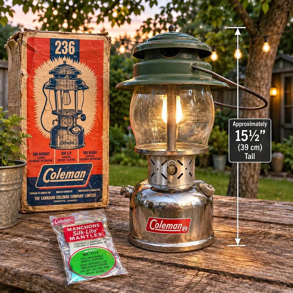 Vintage Canadian Coleman 236A Major Lantern