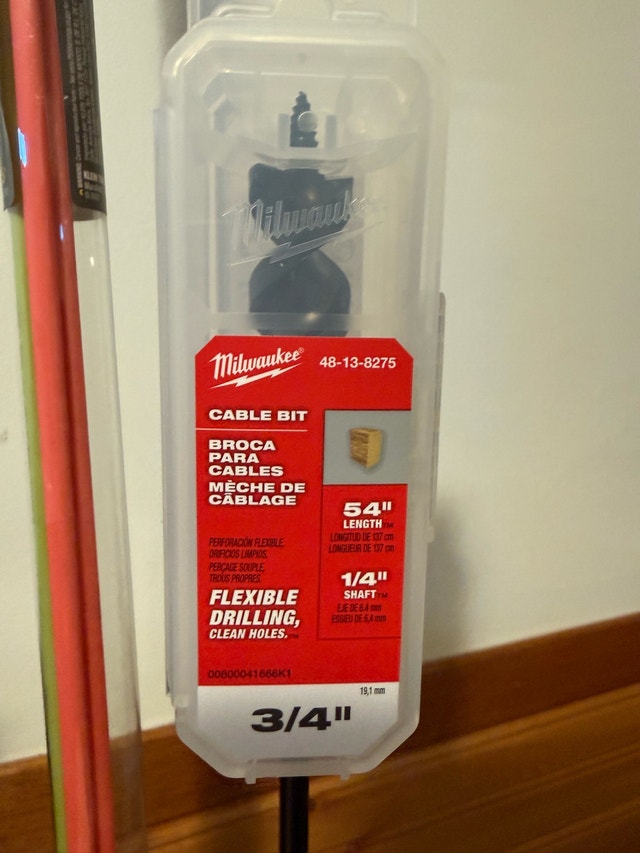 Milwaukee 3/4-inch 54-inch Cable Bit
