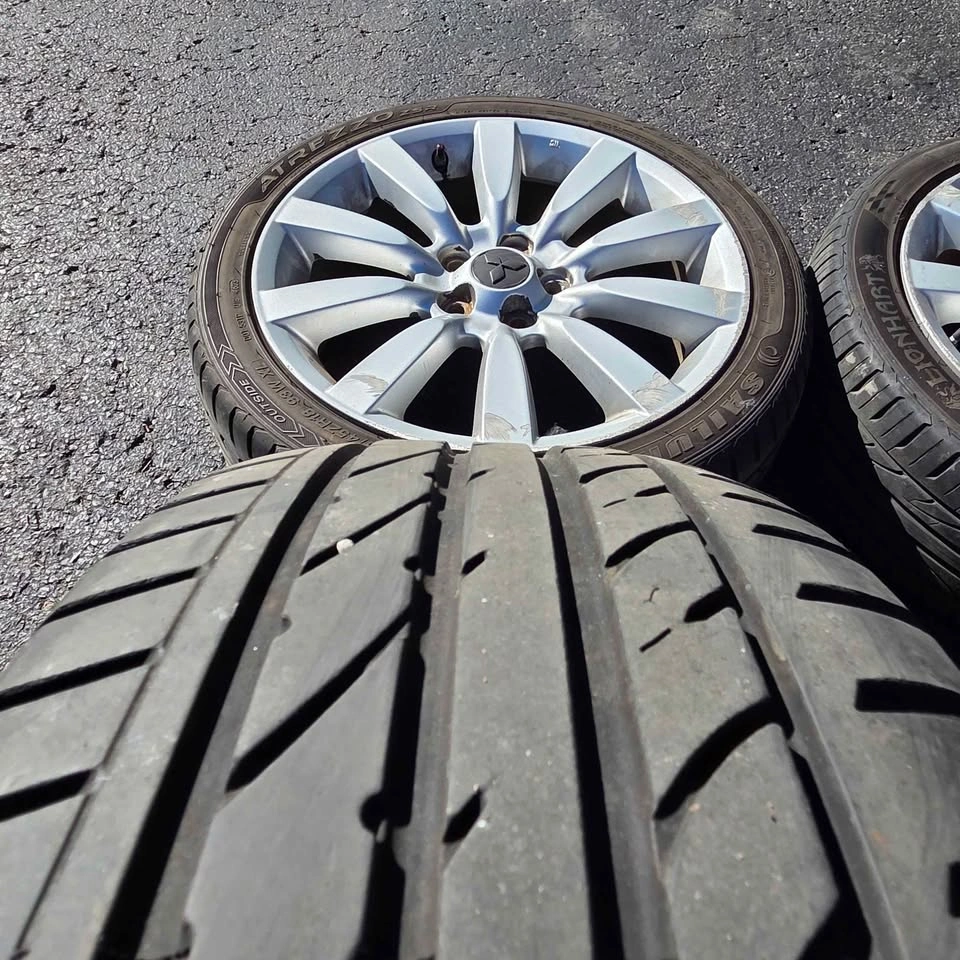 Mitsubishi Lancer GTS OEM 18” Alloy Wheels 215/45R18 Tires - photo 2