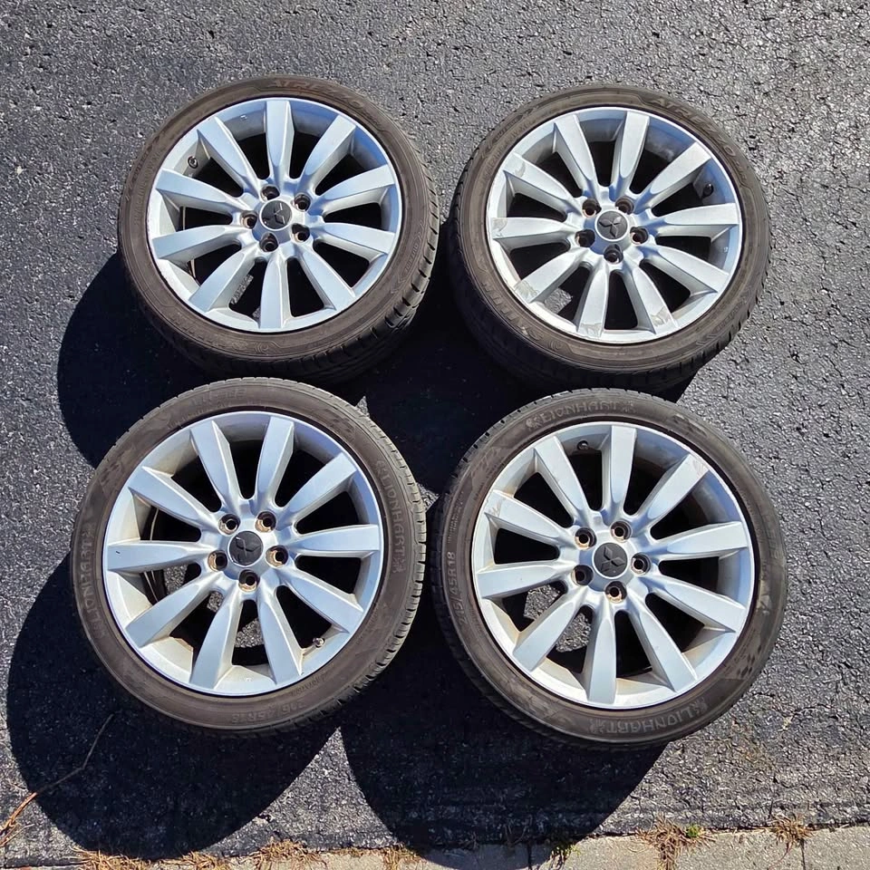 Mitsubishi Lancer GTS OEM 18” Alloy Wheels 215/45R18 Tires - photo 4