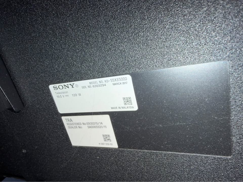 Sony Bravia 55 inch TV (Wall mount only) - photo 3