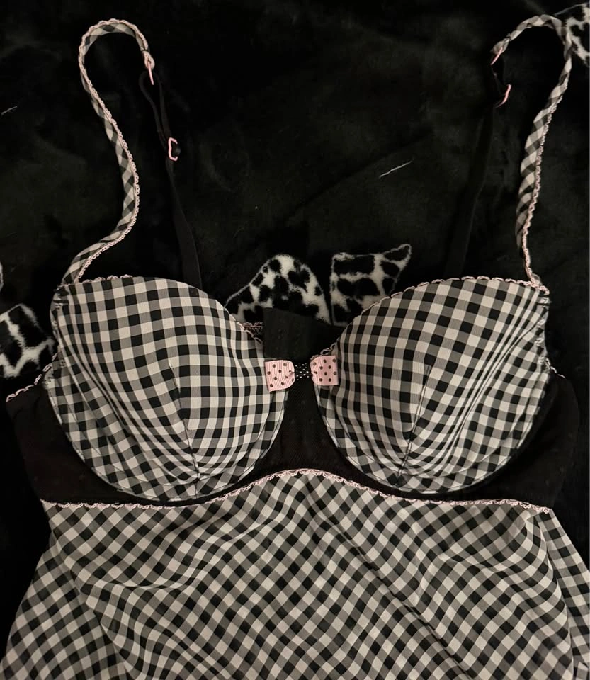 gingham baby doll dress - photo 2