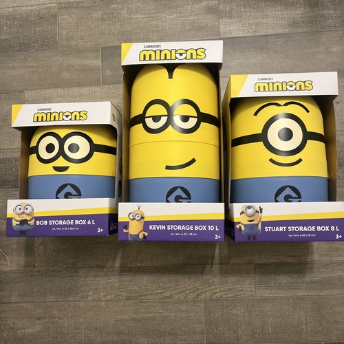 Minions Stackable Storage Set Kevin Stuart Bob